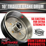 2X Trailer 10" Drums Suit Ford 5/114.3 PCD & S/L (Ford) Koyo Bearings