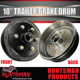 1x 10" Trailer Caravan Electric Drum 6 Stud Landcruiser Pattern 6/139.7 PCD & LM Holden Bearing Set