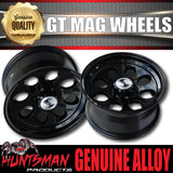 17x9, 0 Offset Black GT Alloy Mag Wheel Rim 4X4 4WD 6/139.7 PCD Toyota Nissan Patrol Ranger Hilux etc