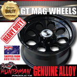 17x9, 0 Offset Black GT Alloy Mag Wheel Rim 4X4 4WD 6/139.7 PCD Toyota Nissan Patrol Ranger Hilux etc