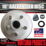 2X 10" HQ Holden Trailer Caravan Galvanised Dacromet Disc Hubs & SL Bearings