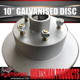 2X 10" HQ Holden Trailer Caravan Galvanised Dacromet Disc Hubs & SL Bearings