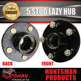 2x 5 Stud Trailer Caravan Hubs Suit Ford Holden Pattern 5/1114.3 PCD & LM Bearing Kits