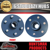 2x 6 Stud Trailer Caravan Hubs 6/114.3 suit D40 NP300 & S/L bearing Kits