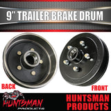 1x Mechanical Hydraulic Trailer Brake Drum 9" HQ Holden + LM / Holden Bearings