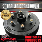 1x Mechanical Hydraulic Trailer Caravan Brake Drum 9" 6 Stud Landcruiser Pattern + LM / Holden Bearings