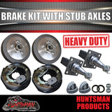 10" TRAILER CARAVAN ELECTRIC BRAKE KIT & 45mm STUBS.