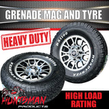 15" 6 Stud Grenade Caravan Trailer Alloy Wheel Rim & 195R15 LT Roadcruza RA1100 All Terrain Tyre 195 15