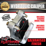 1x Trailer Caravan Galvanised Hydraulic Disc Brake Caliper With Stainless Piston