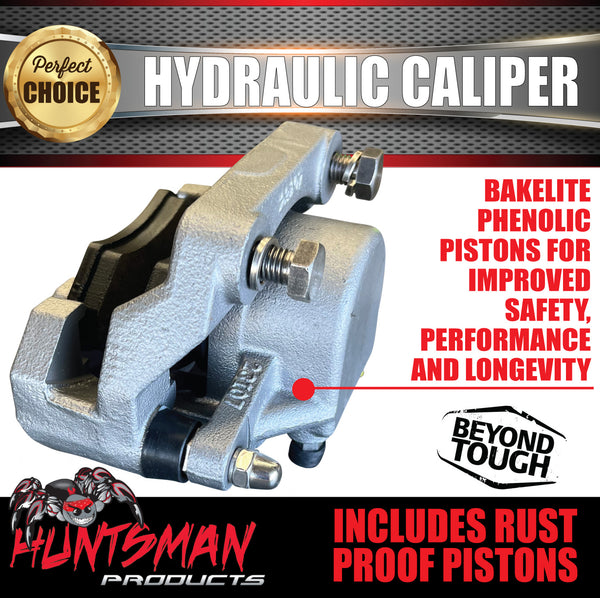 1x Trailer Caravan Galvanised Hydraulic Disc Brake Caliper with Rust Proof Piston suit Trojan Alko Huntsman