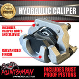 1x Trailer Caravan Galvanised Hydraulic Disc Brake Caliper with Rust Proof Piston suit Trojan Alko Huntsman