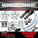 1000KG Boat Jetski Trailer Kit. Stub Axles. Galvanised Dacromet Eye to Eye springs