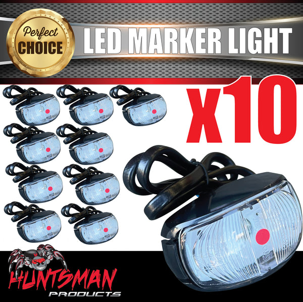 10x Huntsman Rear Red Clearance Marker LED Truck Trailer Light lamp 10-30 Volt