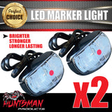 2x Huntsman Rear Red Clearance Marker LED Truck Trailer Light lamp 10-30 Volt