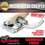 x1 Heavy Duty Trailer Caravan Galvanised Mechanical Disc Brake Caliper. concealed pads