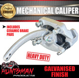 x1 Heavy Duty Trailer Caravan Galvanised Mechanical Disc Brake Caliper. concealed pads