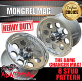 17x9 Mongrel Polished Mag Wheel 0P 4X4 6/139.7 pcd fit Patrol Landcruiser Ranger etc