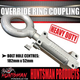 2000kg Trailer Caravan Hydraulic Override Ring Coupling Hitch Suit Pintle Hook. CTA Approved