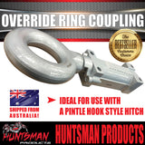 2000kg Trailer Caravan Mechanical Override Ring Coupling Hitch Suit Pintle Hook. CTA Approved