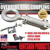 2000kg Trailer Caravan Hydraulic Override Ring Coupling Hitch Suit Pintle Hook. CTA Approved