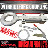 2000kg Trailer Caravan Mechanical Override Ring Coupling Hitch Suit Pintle Hook. CTA Approved