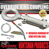 2000kg Trailer Caravan Mechanical Override Ring Coupling Hitch Suit Pintle Hook. CTA Approved