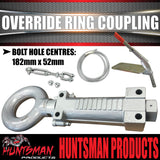 2000kg Trailer Caravan Mechanical Override Ring Coupling Hitch Suit Pintle Hook. CTA Approved