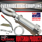 2000kg Trailer Caravan Mechanical Override Ring Coupling Hitch Suit Pintle Hook. CTA Approved