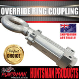 2000kg Trailer Caravan Hydraulic Override Ring Coupling Hitch Suit Pintle Hook. CTA Approved