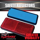 x1 Huntsman Red Trailer Truck Caravan Adhesive Reflector 85x30mm, CTA Approved