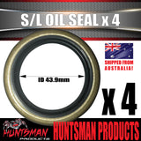 4 x Oil Seal SL (Ford) for Trailer Hub Drum Disc Ford Bearings