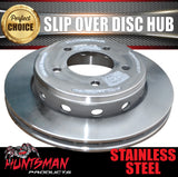 x1 Huntsman 12" Stainless 5 Stud L/C Ventilated Boat Trailer Slip Over Disc