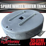 53 Litre Spare Wheel Well Water Tank For Under Vehicle + Mount Kit 750mm x 150mm