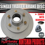 1x 12" Dacromet 2000kg 6 Stud Trailer Disc 6/139.7 PCD & Bearing Kit. Alko Style Marine Seal