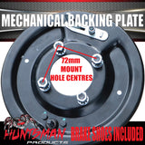 1x RHS Drivers Side 9" Mechanical Drum Trailer Backing Plate With Brake Shoes