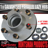 x1 Dacromet Parallel 6 stud Trailer Caravan Hub 6/139.7 pcd & 68149 Bearings