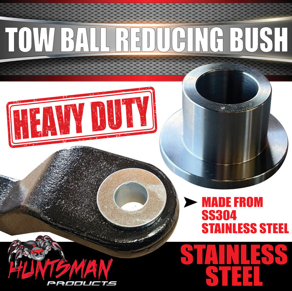 Huntsman Products Tow Ball Reducing Bush & FLange 70mm To 50mm Stainless Steel