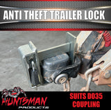 DO35 Hitchmaster & Poly Block Coupling Anti Theft Trailer Lock With Lock & Keys