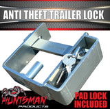 DO35 Hitchmaster & Poly Block Coupling Anti Theft Trailer Lock With Lock & Keys