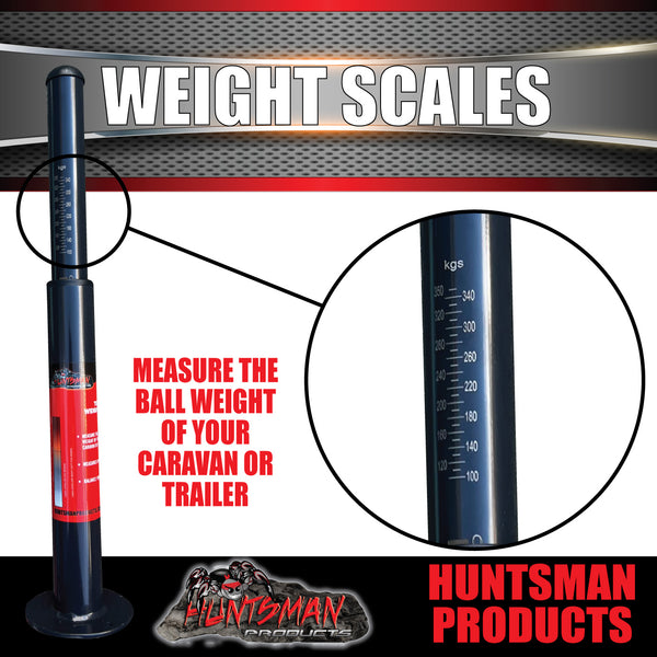 Caravan Trailer Tow Ball Weight Scales For Safe Towing. Calibrated to 350Kg