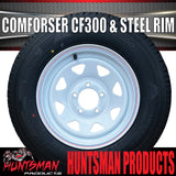 14x6 & 185R14C LT Comfoser CF300 Caravan Trailer HQ Holden White Sunraysia Wheel Rim & Tyre Boat 185 14