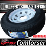 15" 6 Stud Caravan Camper Trailer Sunraysia White Steel Wheel Rim & 225/70R15C Tyre.  225 70 15