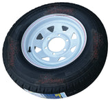 14x6 & 185R14C LT Trailer Caravan Sunraysia White 6 Stud Wheel Rim & Comforser CF300 Tyre