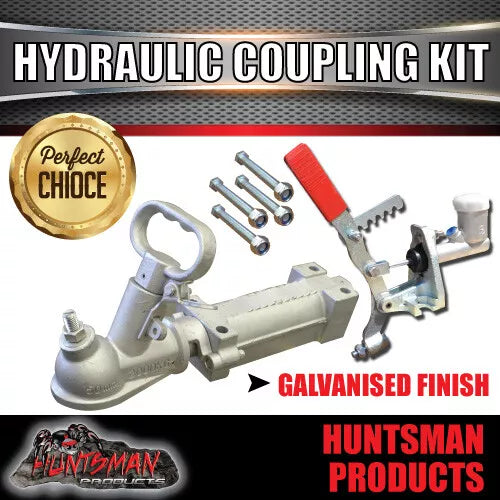 50mm Hydraulic Override Trailer Coupling & 7/8" Master Cylinder Bracket & Bolts