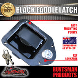 X10 Mini Black E coated Paddle Toolbox Lock Latch.