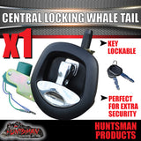 12 Volt Power Operated Black Whale Tail T Handle Folding Lock