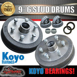 9" Hydraulic Drum Trailer Brake, Coupling & Fitting Kit. koyo Bearings.