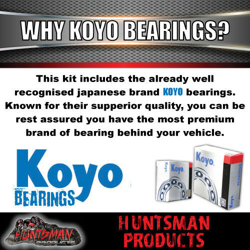 2X 5 Stud Trailer Caravan Lazy Hubs Suit Ford Pattern 5/114.3 PCD & S/L (Ford) Koyo Bearings